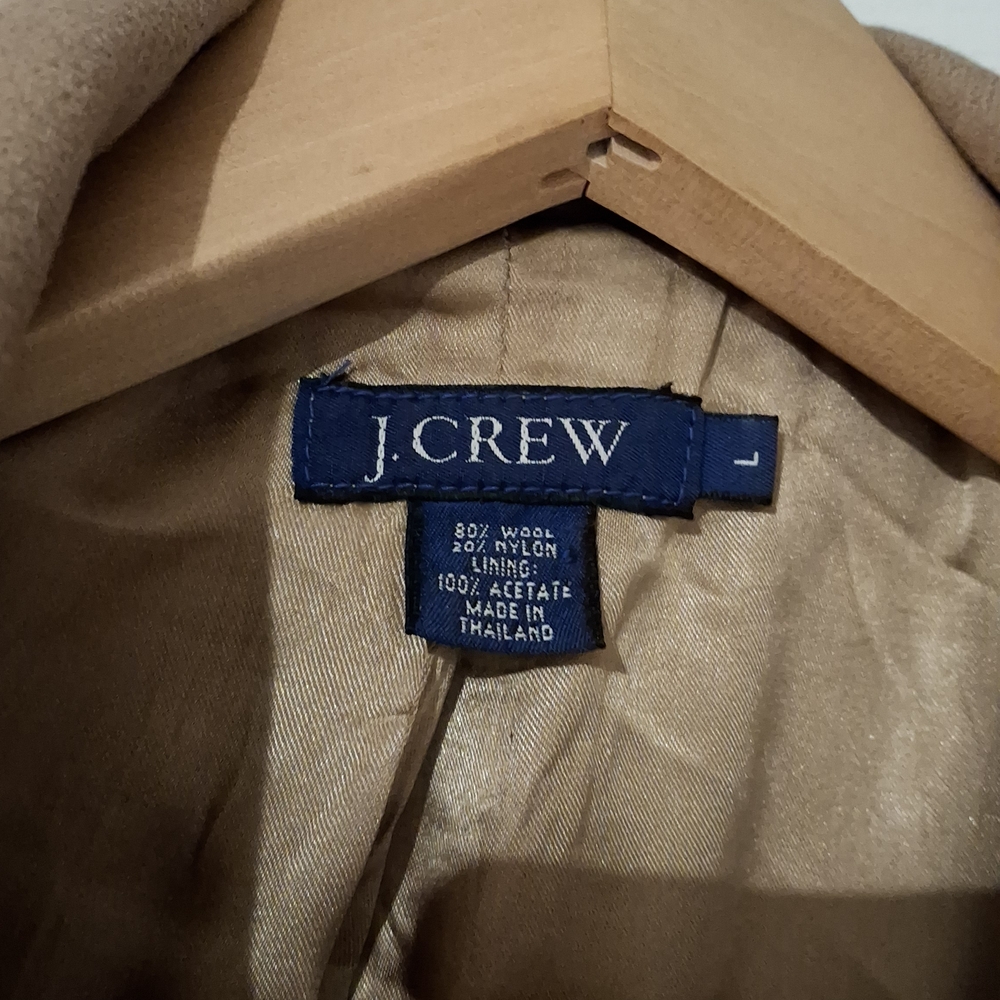 J. Crew Camel Wool Blend Outerwear L